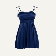 Short satin dress
