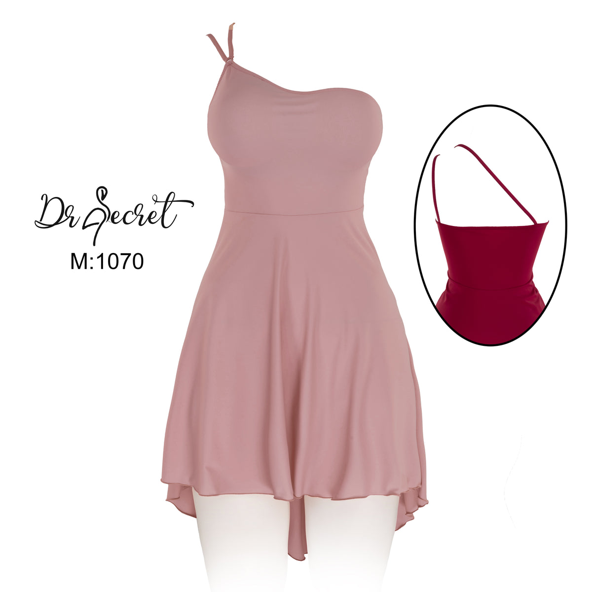 فستان كتف واحد مبهج