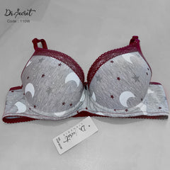 non-push up cotton bra