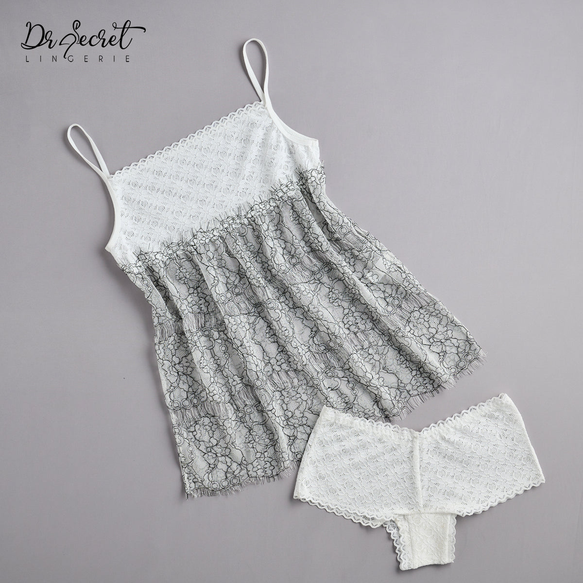 Ivory Whisper Lace Set