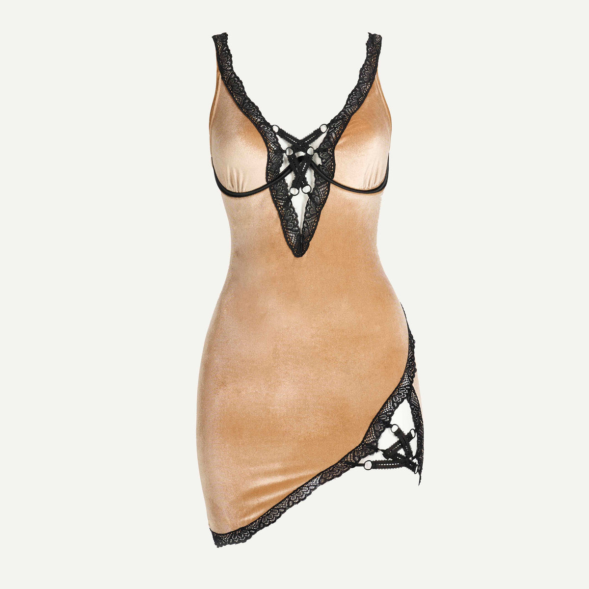 Tempting velvet babydoll