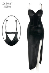 Steamy backless dress