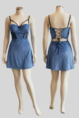 Ribbed Velvet Babydoll