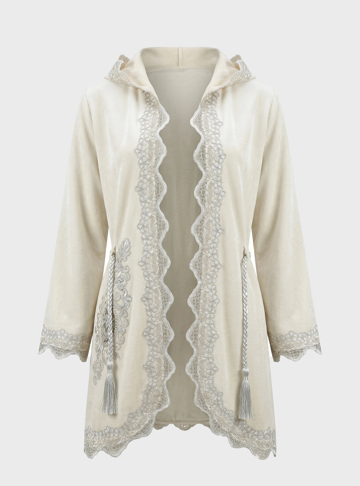 Elegant Lace Bathrobe Set
