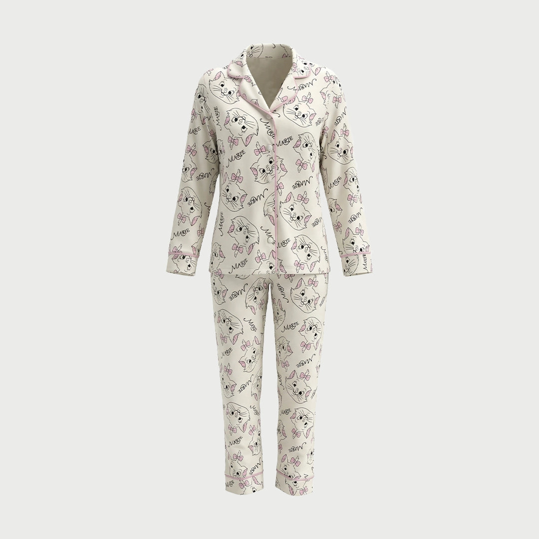 Cute Kitty Pajama Set