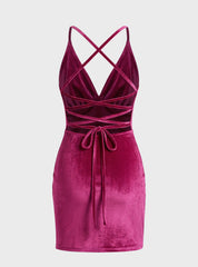 Velvet Bodycon Mini Dress