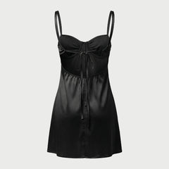 Black Satin Nightdress
