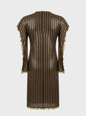 Striped Elegance Abaya