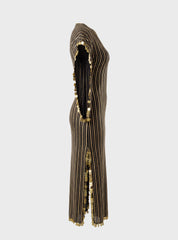 Striped Elegance Abaya