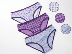 Floral Cotton Bikini 3-Piece Set