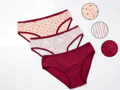 Floral Cotton Bikini 3-Piece Set- XXXL