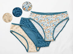 Floral Cotton Bikini 3-Piece Set