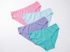 Soft Cotton Bikini 4-Piece Set-S
