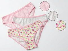 Floral Cotton Bikini 3-Piece Set