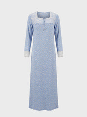 Elegant Floral Home Abaya