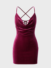 Velvet Bodycon Mini Dress