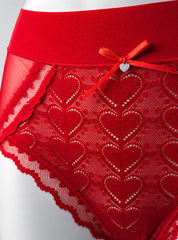 Heart Lace High-Waist Panty