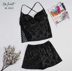 crop matching sleepwear