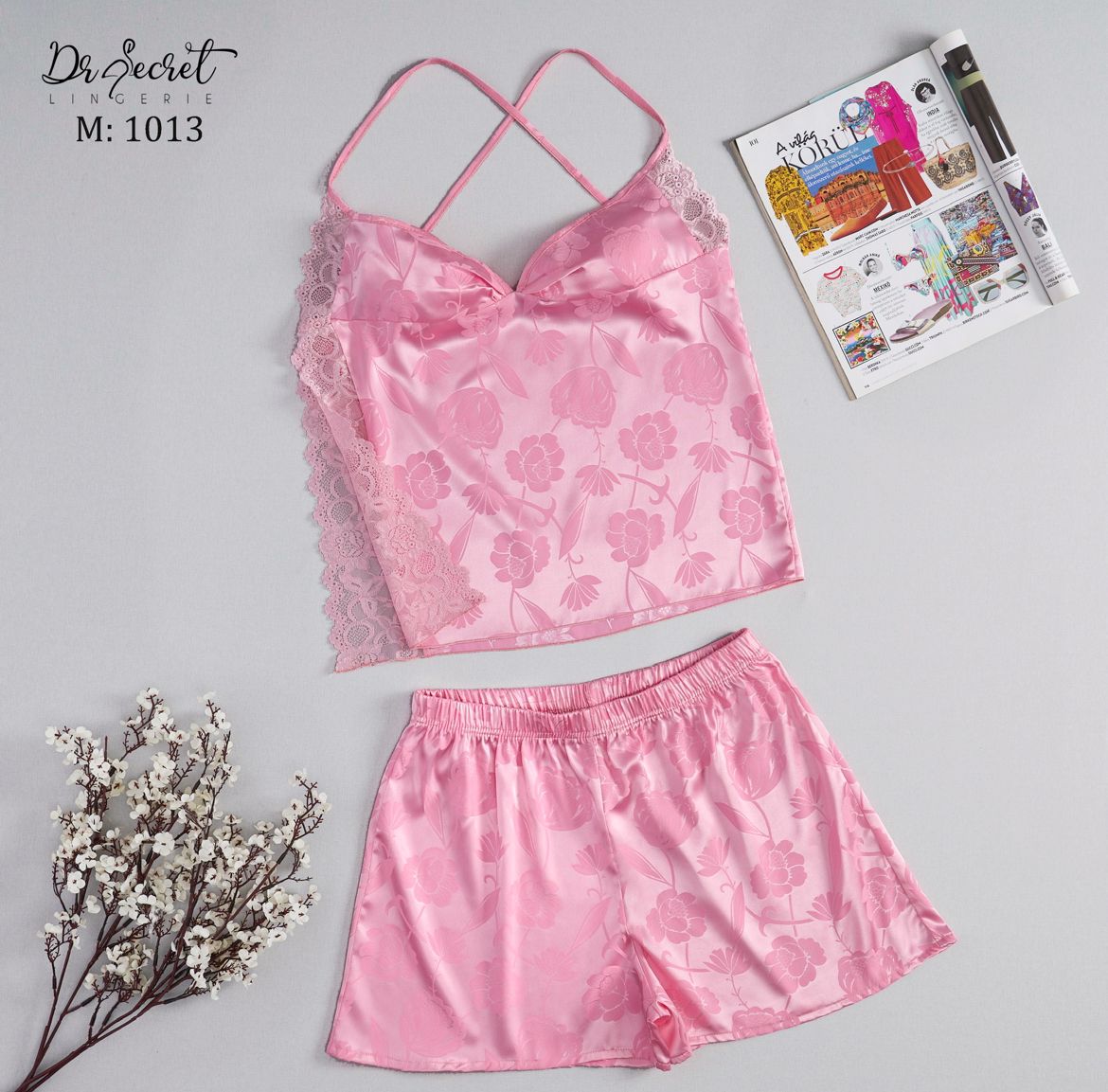 crop matching sleepwear