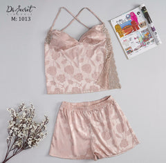 crop matching sleepwear