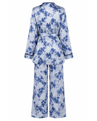 Blue Satin Elegance
