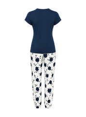 Navy Heart Lounge Set