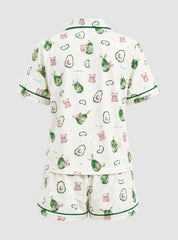 Cute Avocado Pajama Set