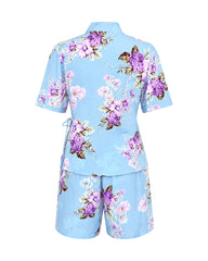 Floral Wrap Short Set