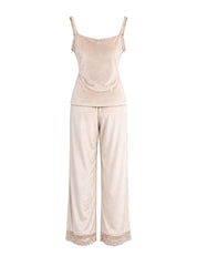 Champagne Velvet Set