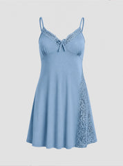 Midnight Lace Slip