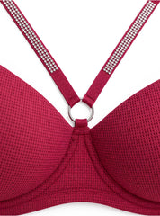 Crystal Strap Push-Up Bra