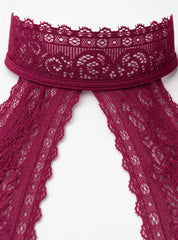 Lace Tie-Up Bodysuit