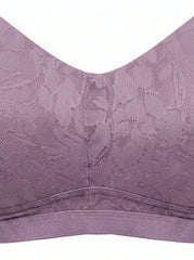 Floral Comfort Wire-Free Sports Bra