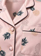 Pink Pineapple Pajama Set