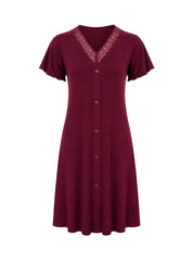 Velvet Berry Lounge Dress