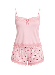 Pink Blossom Lounge Set