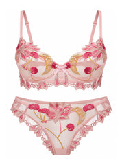 Rosé Bloom Bra & Panty Set