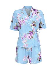 Floral Wrap Short Set