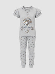 Bunny Bloom Pajama Set