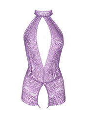 Lace Tie-Up Bodysuit