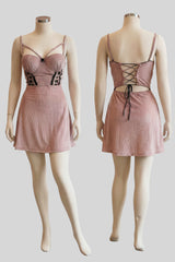 Ribbed Velvet Babydoll