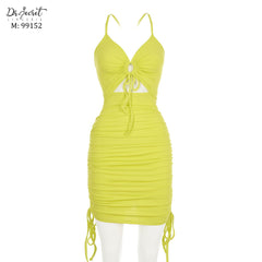 Delicate backless dress